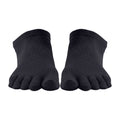 Black - Back - Toesox Womens-Ladies Low Rise Toe Socks