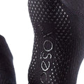 Black - Side - Toesox Womens-Ladies Half Toe Socks