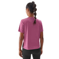 Pink - Back - 4F Womens-Ladies F1012 T-Shirt
