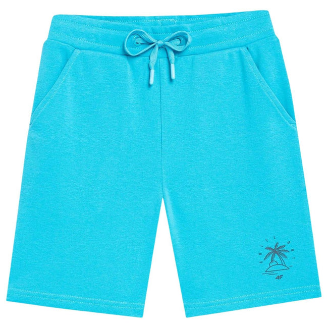 Blue - Front - 4F Childrens-Kids M047 Shorts