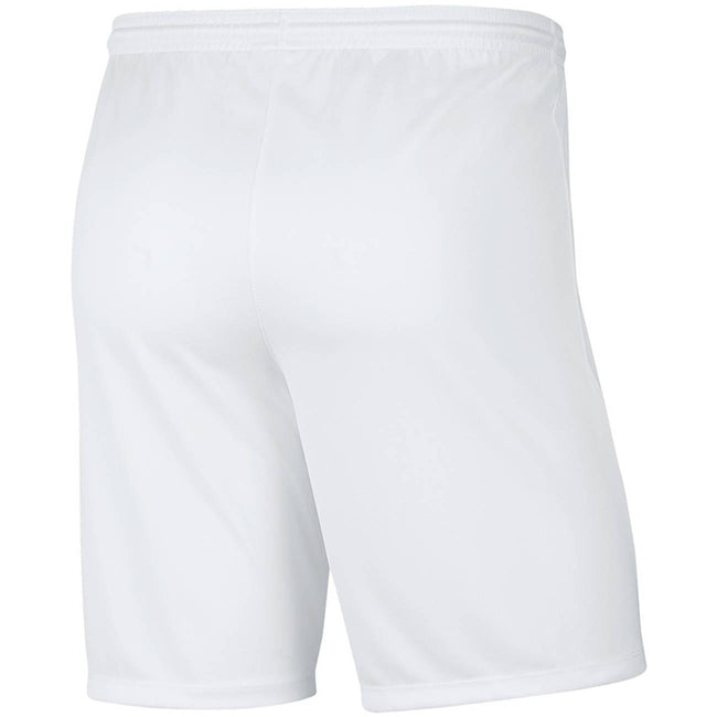 White - Back - Nike Childrens-Kids Park III Shorts