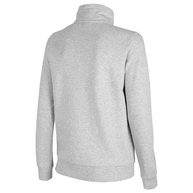 Light Grey Melange - Back - 4F Womens-Ladies H4L22 BLD351 Full Zip Sweatshirt