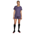 Violet - Side - Nike Womens-Ladies Dri FIT Academy Shorts