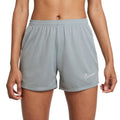 Grey-Silver - Front - Nike Womens-Ladies Dri FIT Academy Shorts