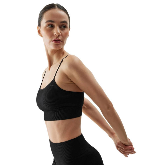 Black - Back - 4F Womens-Ladies 4FWSS24USBAF121 Sports Bra