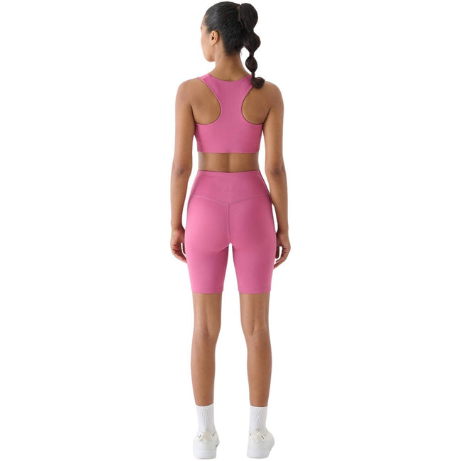 Pink - Back - 4F Womens-Ladies 4FWAW24TFSTF012 Short Leggings