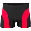 Black-Red-Grey - Front - Crowell Mens Sykes Swim Shorts