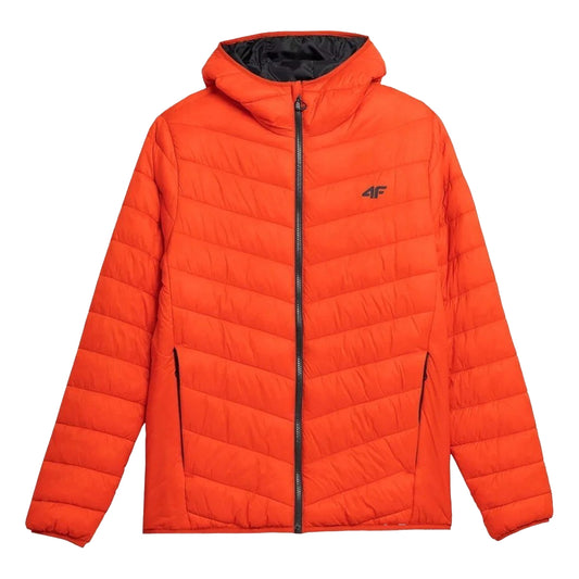 Orange - Front - 4F Mens 4FSS23TDJAM085 Padded Jacket