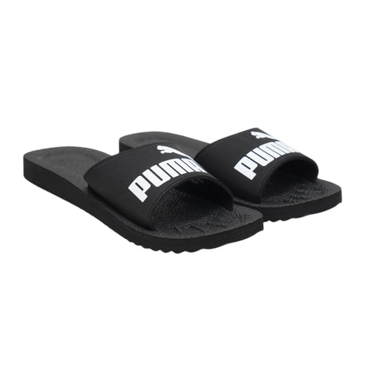 Black - Front - Puma Mens Purecat Sliders