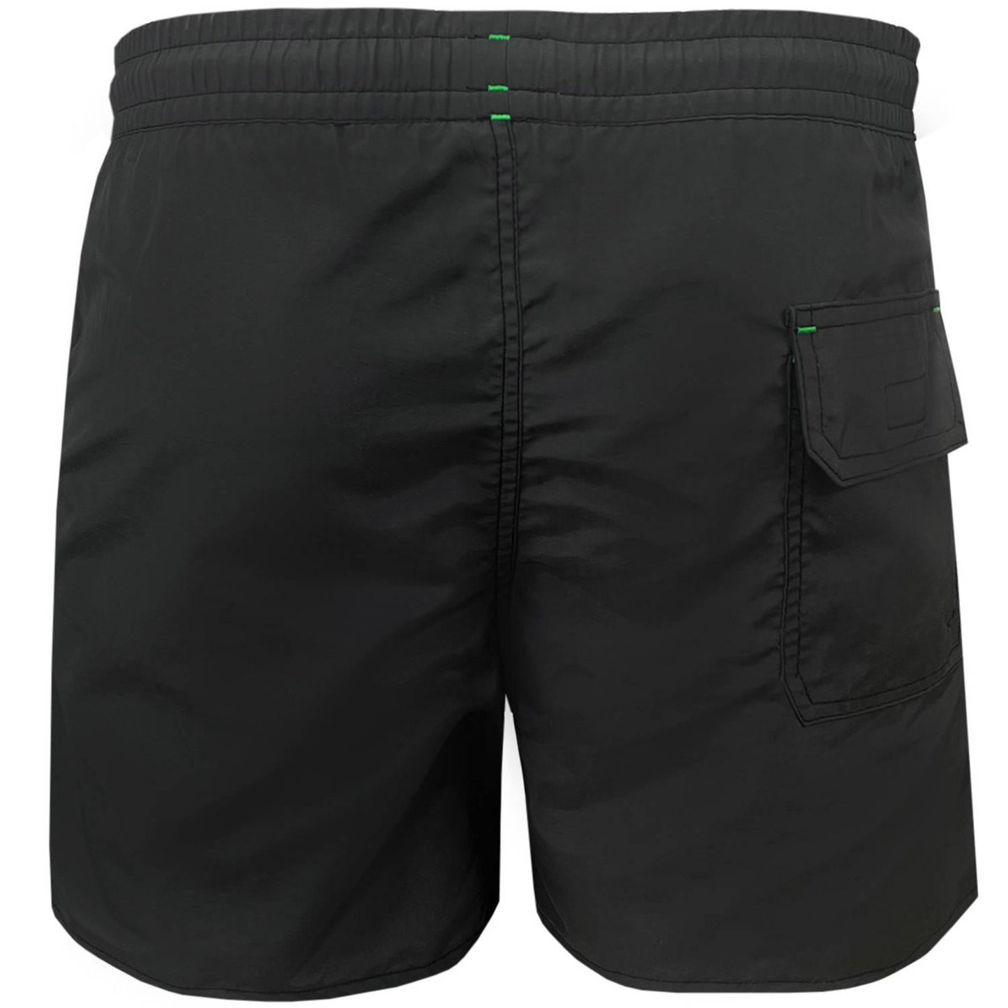 Grey - Back - Crowell Mens Diver Swim Shorts