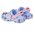 Blue-Pink - Back - Coqui Childrens-Kids Little Frog Game Over Clogs