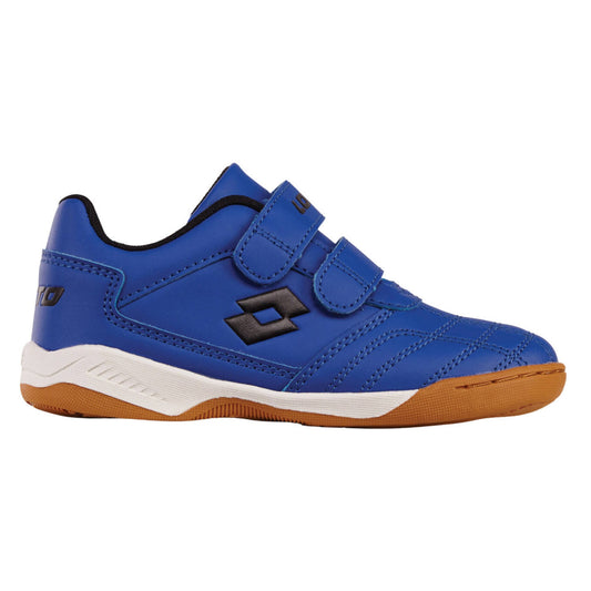 Blue - Front - Lotto Childrens-Kids Packer Ecological Leather Trainers