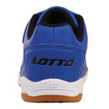 Blue - Back - Lotto Childrens-Kids Packer Ecological Leather Trainers