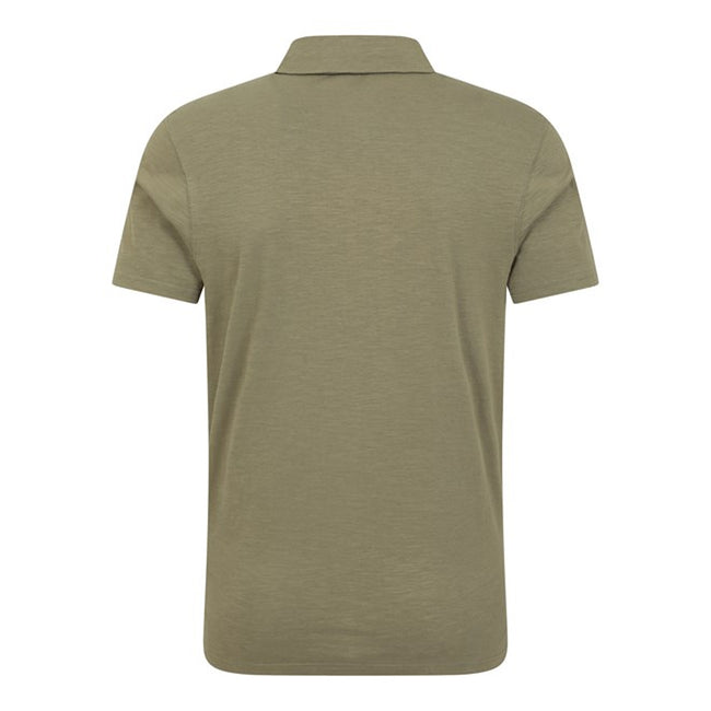Green - Back - Mountain Warehouse Mens Hasst II Organic Polo Shirt