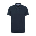 Navy - Front - Mountain Warehouse Mens Hasst II Organic Polo Shirt