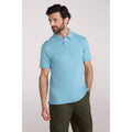 Turquoise - Front - Mountain Warehouse Mens Hasst II Organic Polo Shirt