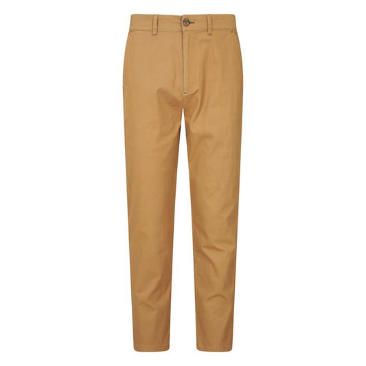 Tan - Front - Mountain Warehouse Mens Woods Organic Cotton Chinos