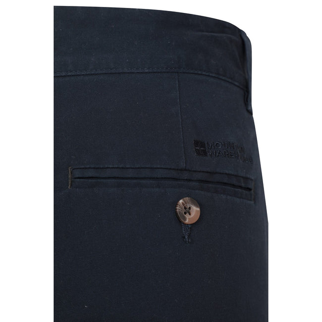 Dark Blue - Pack Shot - Mountain Warehouse Mens Woods Organic Cotton Chinos