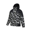 Charcoal-White - Lifestyle - Mountain Warehouse Mens Shadow II Printed Ski Jacket