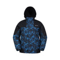 Blue-Black - Front - Mountain Warehouse Mens Shadow II Printed Ski Jacket