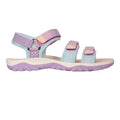Purple - Back - Mountain Warehouse Childrens-Kids 3 Touch Fastening Strap Sandals