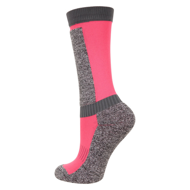 Pink-Grey - Back - Mountain Warehouse Childrens-Kids Merino Technical Ski Socks