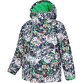 Grey - Side - Mountain Warehouse Childrens-Kids Mogal Geometric Ski Jacket