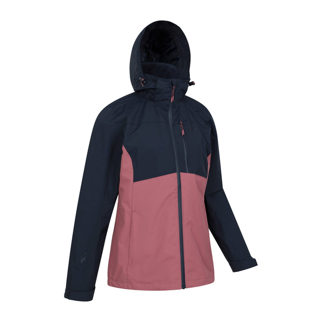 Navy - Side - Mountain Warehouse Womens-Ladies Rainforest II Extreme Waterproof Jacket