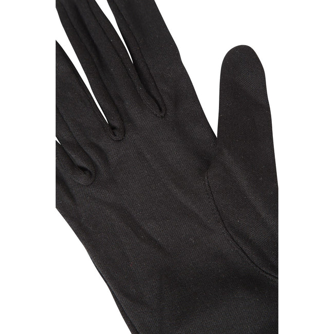 Black - Side - Mountain Warehouse Unisex Adult Silk Gloves