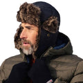 Charcoal - Pack Shot - Mountain Warehouse Unisex Adult Furry Bomber Hat