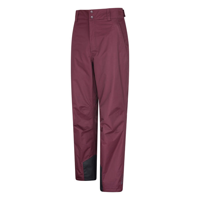 Burgundy - Lifestyle - Mountain Warehouse Mens Gravity Ski Trousers