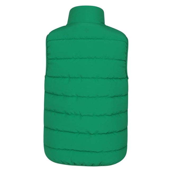 Green - Back - Mountain Warehouse Childrens-Kids Rocko Plain Padded Gilet