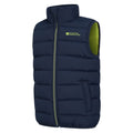 Dark Blue - Side - Mountain Warehouse Childrens-Kids Rocko Plain Padded Gilet