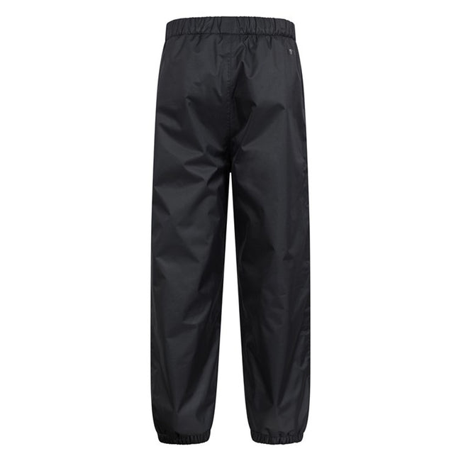 Black - Back - Mountain Warehouse Childrens-Kids Fleece Lined Waterproof Trousers