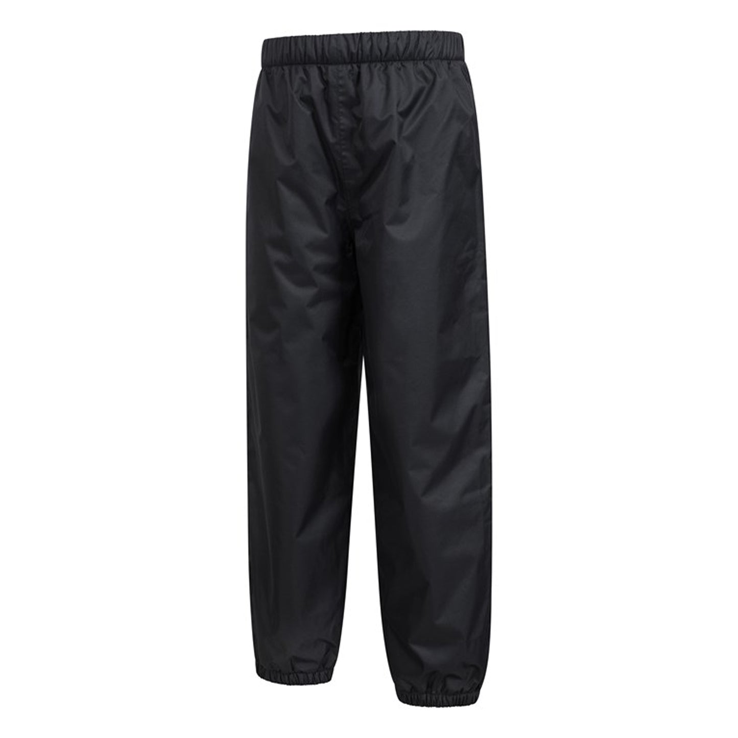 Black - Side - Mountain Warehouse Childrens-Kids Fleece Lined Waterproof Trousers