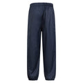 Navy - Back - Mountain Warehouse Childrens-Kids Fleece Lined Waterproof Trousers