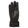 Black - Back - Mountain Warehouse Womens-Ladies Softshell Touch Gloves