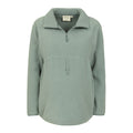 Khaki Green - Pack Shot - Mountain Warehouse Womens-Ladies Cosy Sherpa Half Zip Maternity Fleece Top