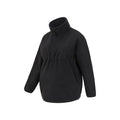 Black - Lifestyle - Mountain Warehouse Womens-Ladies Cosy Sherpa Half Zip Maternity Fleece Top