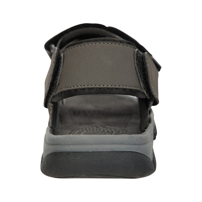 Black - Back - Mountain Warehouse Mens Z4 Synthetic Suede Sandals