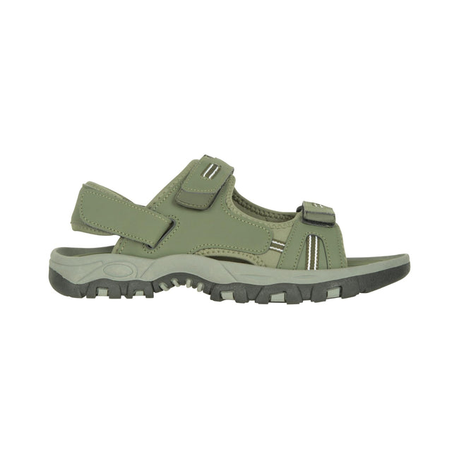 Khaki Green - Lifestyle - Mountain Warehouse Mens Z4 Synthetic Suede Sandals