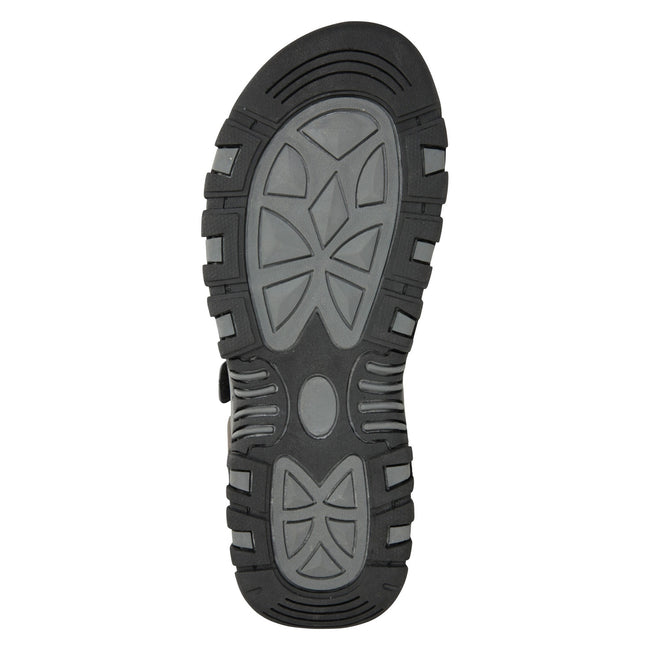 Black - Side - Mountain Warehouse Mens Z4 Synthetic Suede Sandals