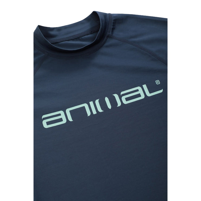 Navy - Lifestyle - Animal Womens-Ladies Lillie Contrast Panel Rash Guard