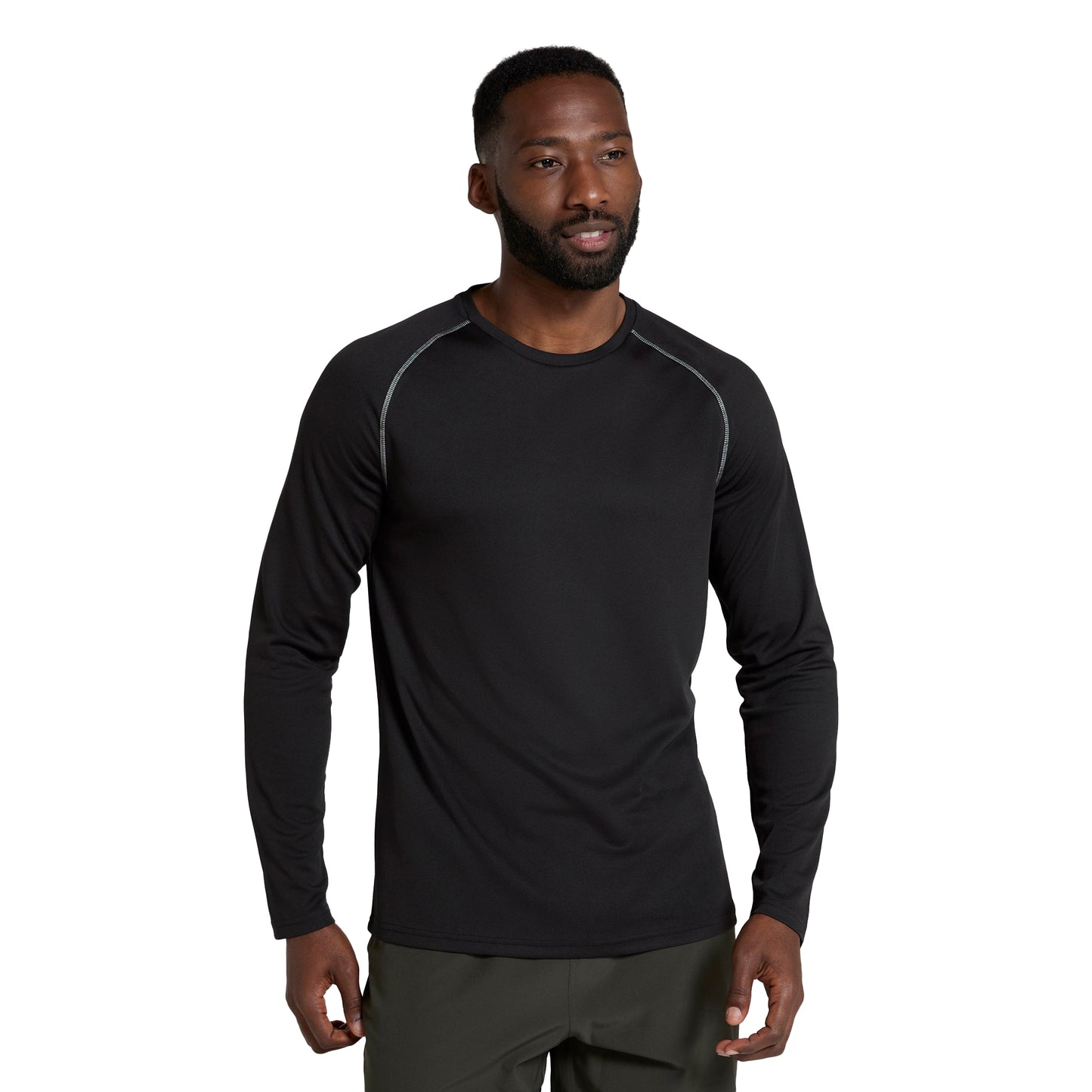 Jet Black - Lifestyle - Mountain Warehouse Mens Endurance Long-Sleeved T-Shirt
