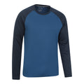 Cobalt - Side - Mountain Warehouse Mens Endurance Long-Sleeved T-Shirt