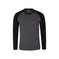 Black - Front - Mountain Warehouse Mens Endurance Long-Sleeved T-Shirt