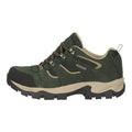 Khaki - Side - Mountain Warehouse Mens Voyage Suede Waterproof Walking Shoes