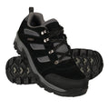Jet Black - Pack Shot - Mountain Warehouse Mens Voyage Suede Waterproof Walking Shoes