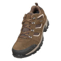 Brown - Front - Mountain Warehouse Mens Voyage Suede Waterproof Walking Shoes