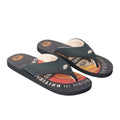Bright Orange - Front - Animal Mens Jekyl Recycled Flip Flops